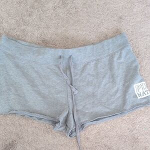 PINK Victoria's Secret Light Gray Athletic Shorts